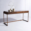Bureau à 3 tiroirs en eucalyptus fumé