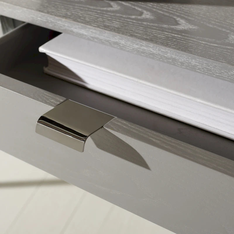 3-Drawer Smoked Eucalyptus Writing Desk