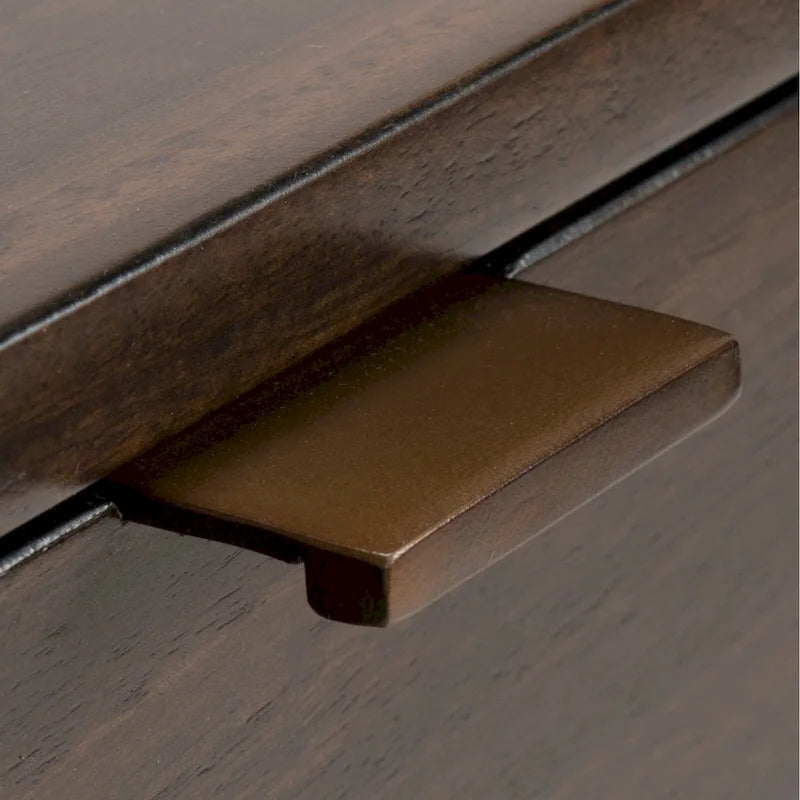 Bureau à 3 tiroirs en eucalyptus fumé