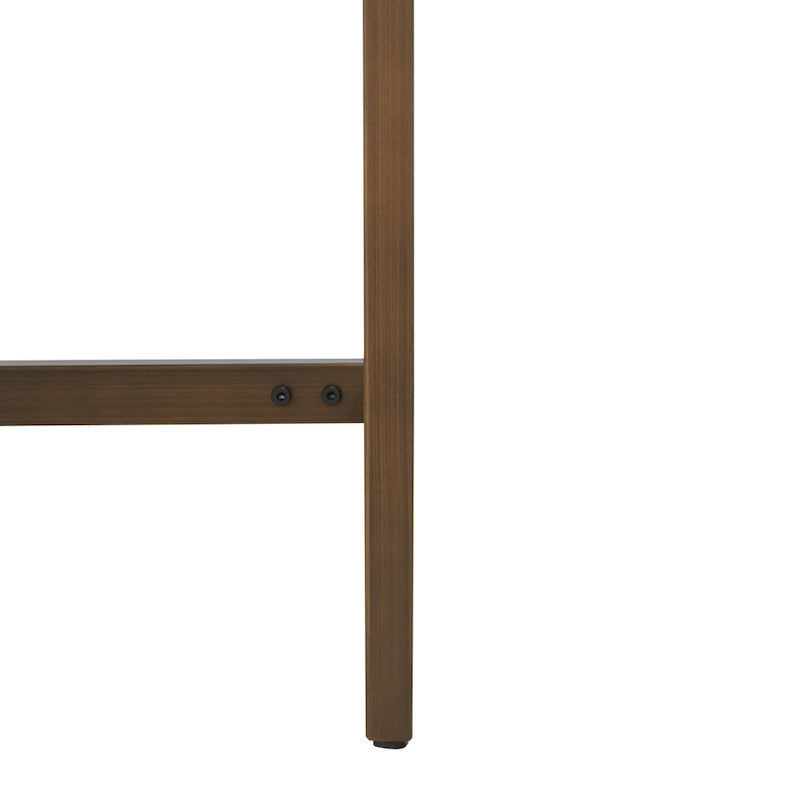 Bureau à 3 tiroirs en eucalyptus fumé