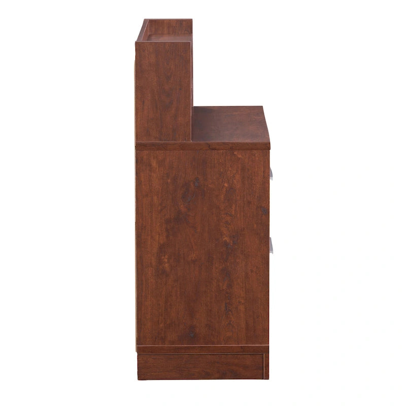 3-Drawer Wood File Cabinet Work Station by