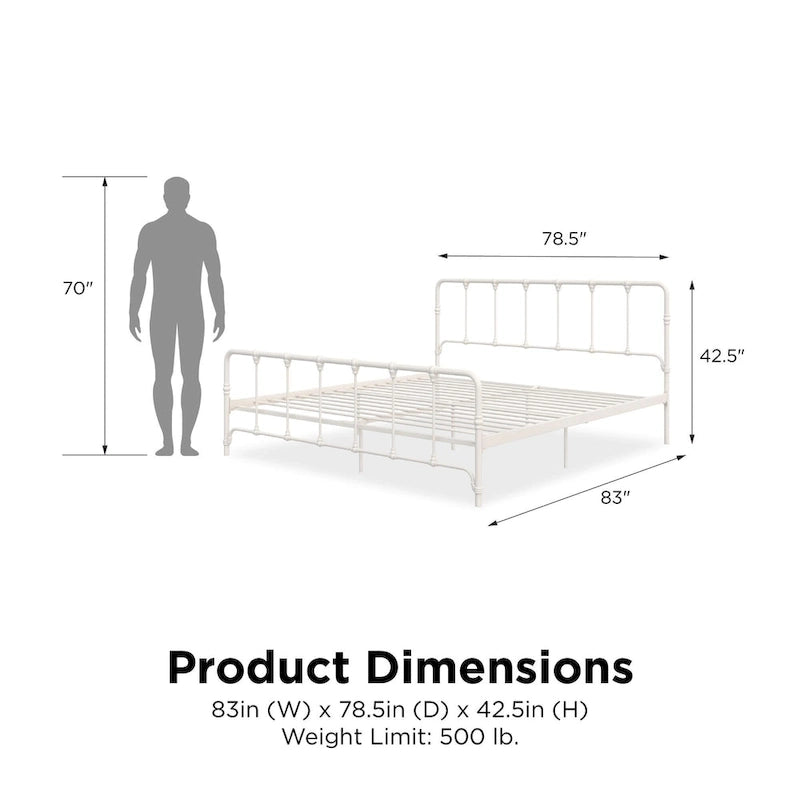 Farmhouse Metal Bed