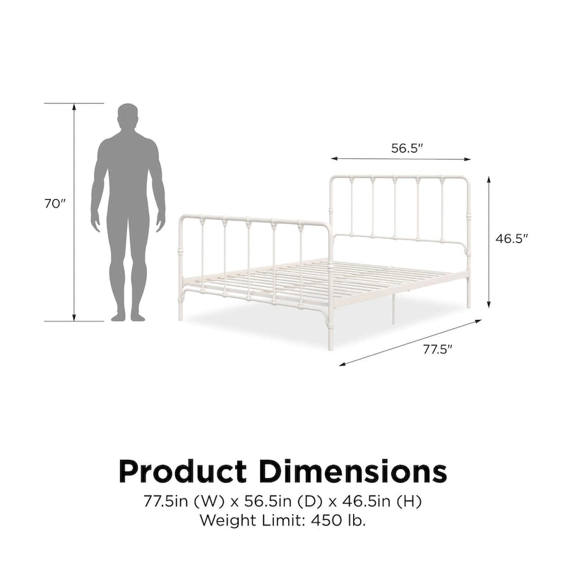 Farmhouse Metal Bed