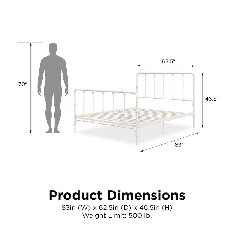 Farmhouse Metal Bed