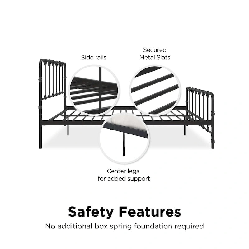 Farmhouse Metal Bed
