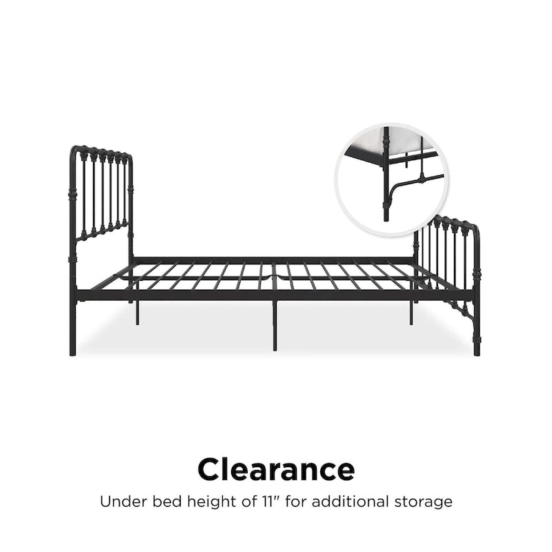 Farmhouse Metal Bed
