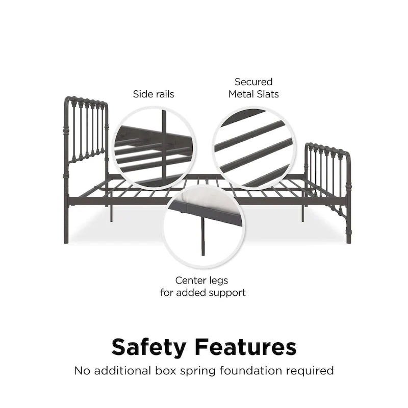 Farmhouse Metal Bed