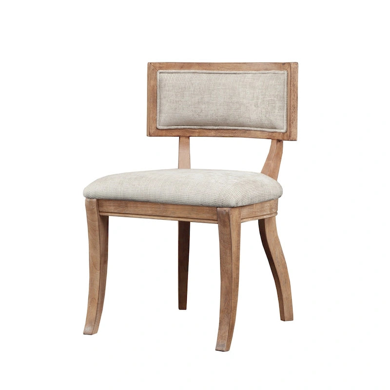Beige/ Light Natural Dining Chair Set of 2