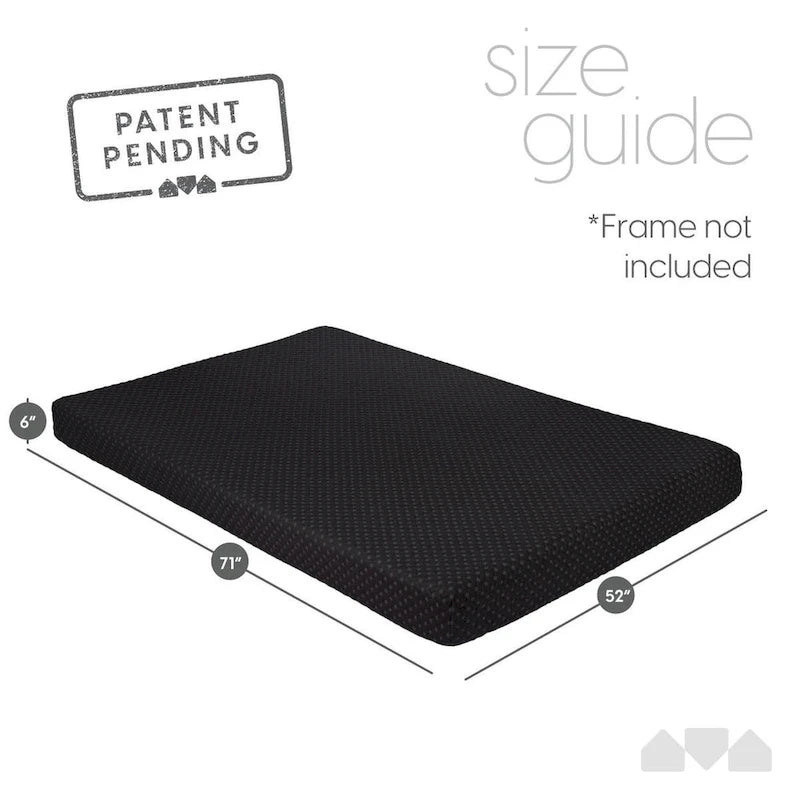 Black Memory Foam Full-size Mattress