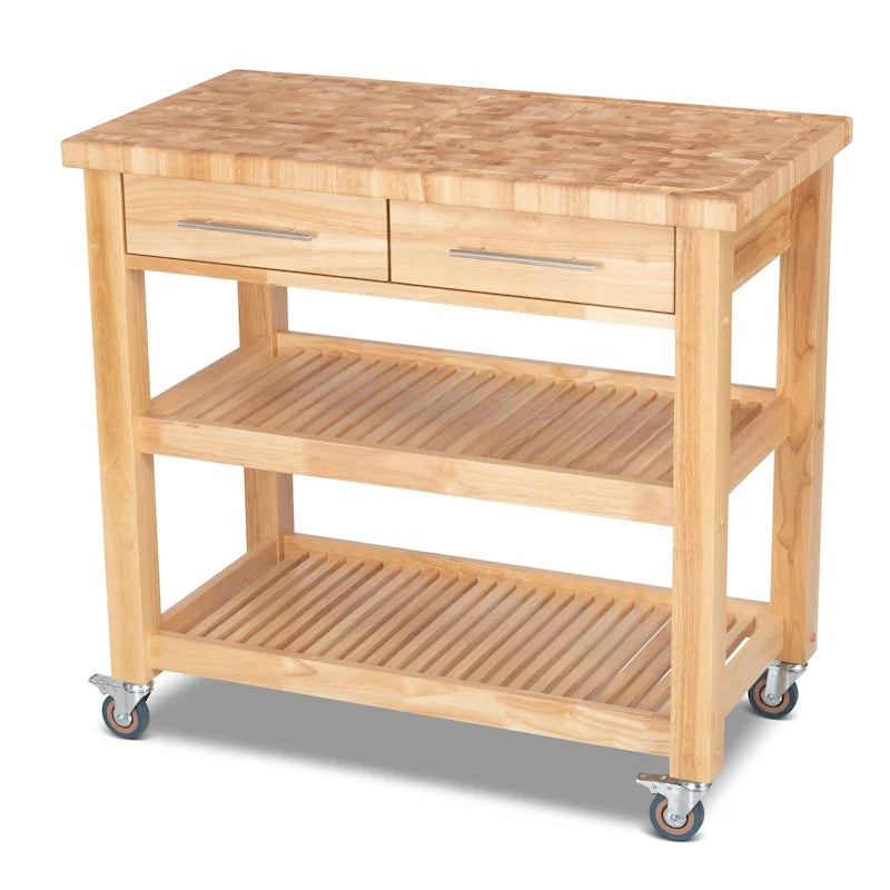 Poste de travail de chef professionnel entièrement en bois naturel