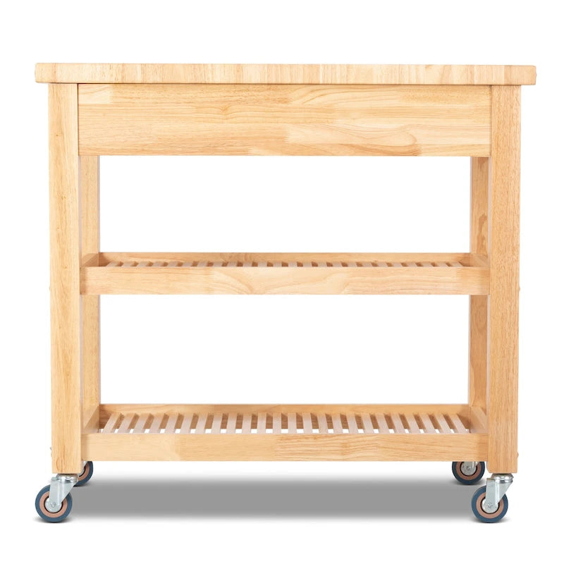 Poste de travail de chef professionnel entièrement en bois naturel