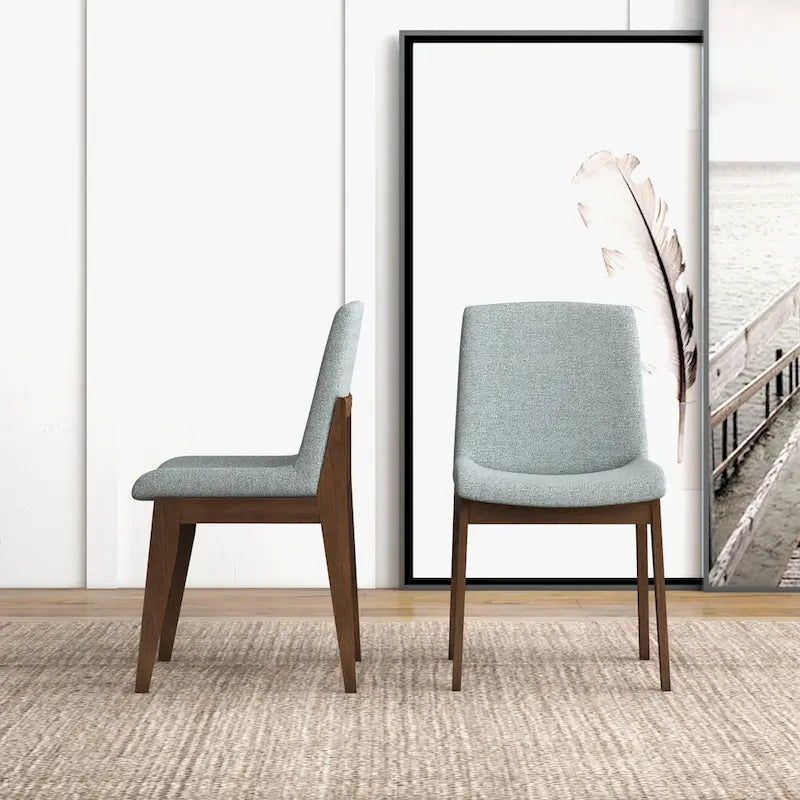 Mid Century Polyester Blend Dining Chair (Set of 2)