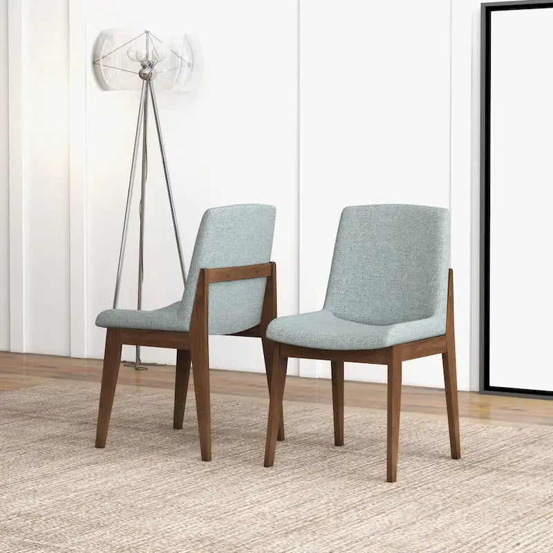 Mid Century Polyester Blend Dining Chair (Set of 2)