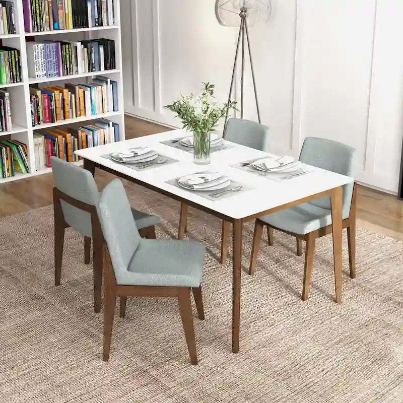 Mid Century Polyester Blend Dining Chair (Set of 2)