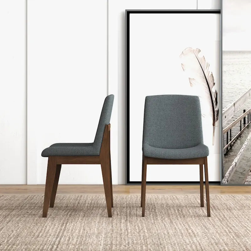 Mid Century Polyester Blend Dining Chair (Set of 2)