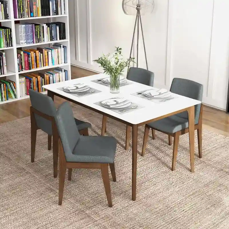 Mid Century Polyester Blend Dining Chair (Set of 2)