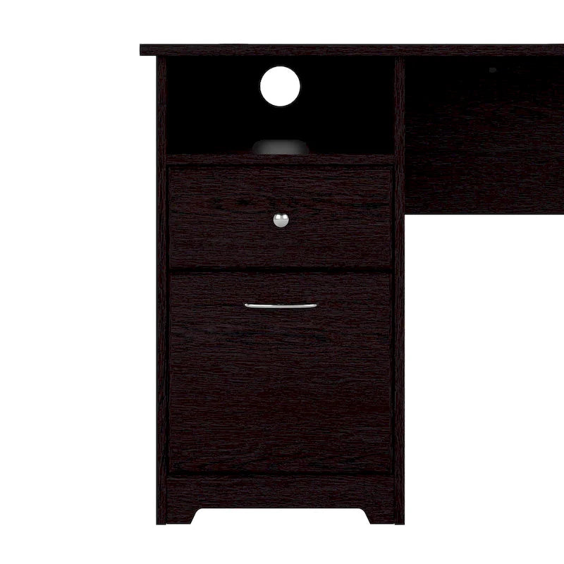 60W Computer Desk with Drawers and Storage