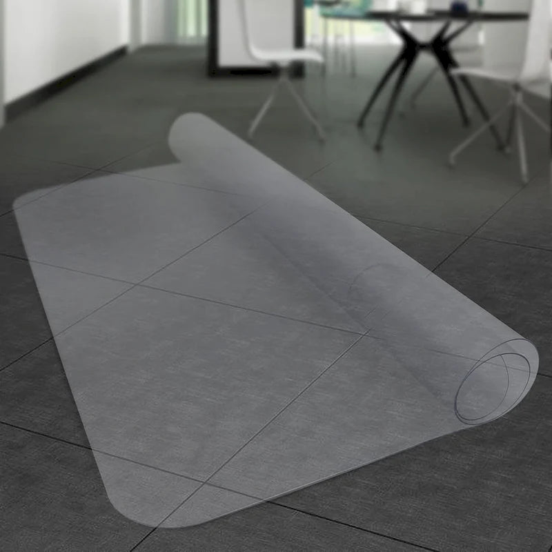 Tapis de protection transparent mat pour chaise de bureau à domicile
