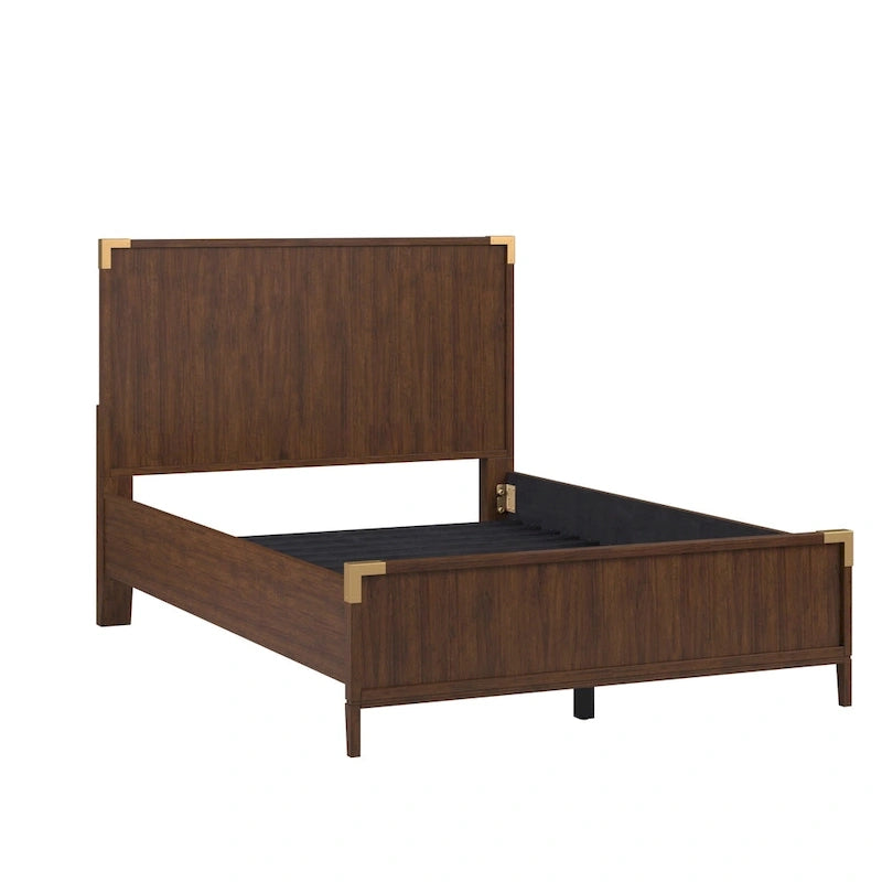 Low Profile Campaign Platform Bed by Modern