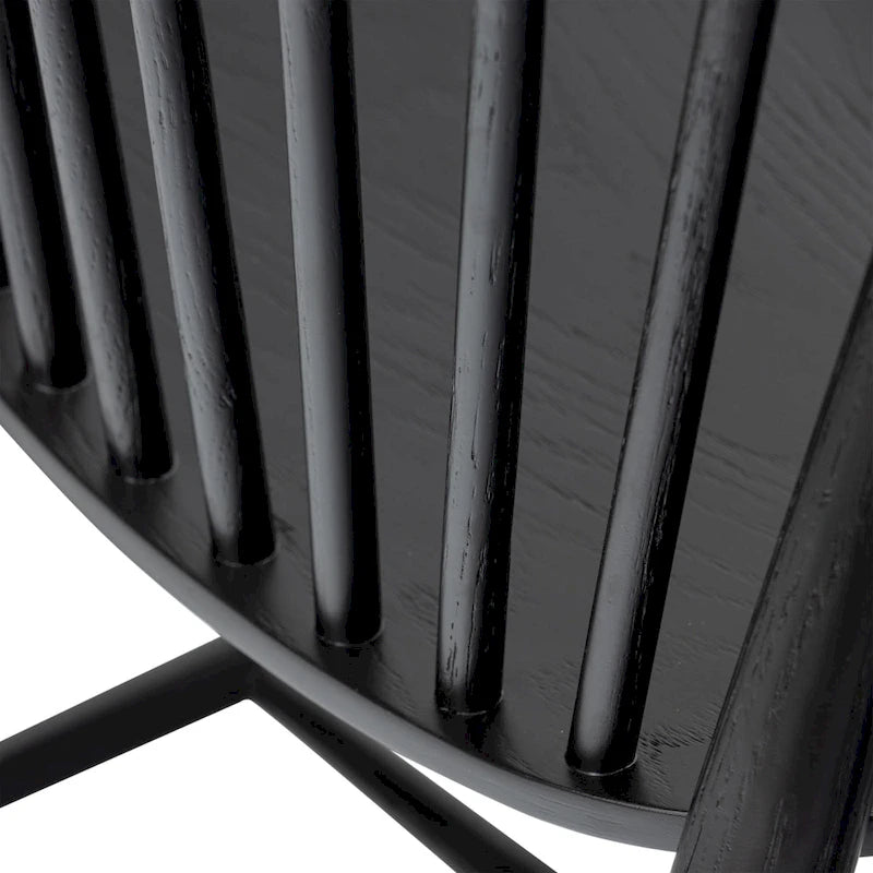 Dining Chair Spindled Bark with Solid Wood Frame