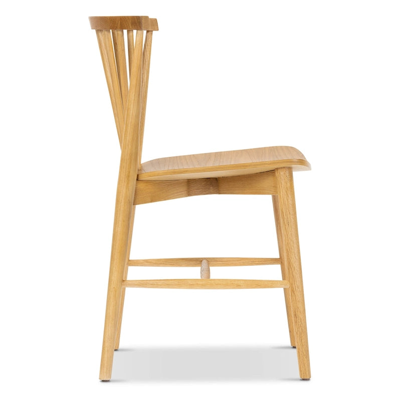 Dining Chair Spindled Bark with Solid Wood Frame