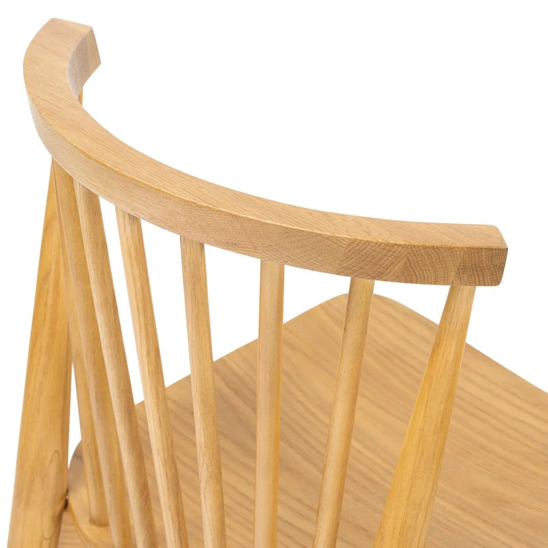 Dining Chair Spindled Bark with Solid Wood Frame